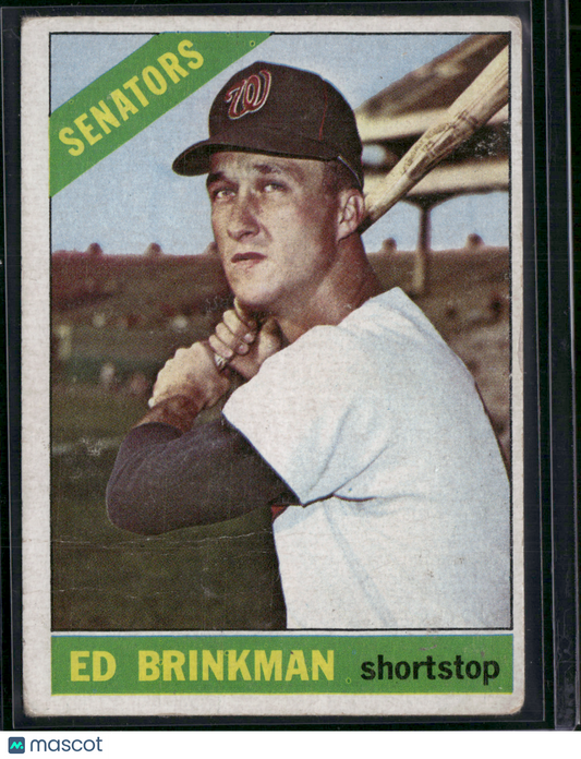 1966 Topps ED BRINKMAN #251 - Light Scratching, Wrinkles