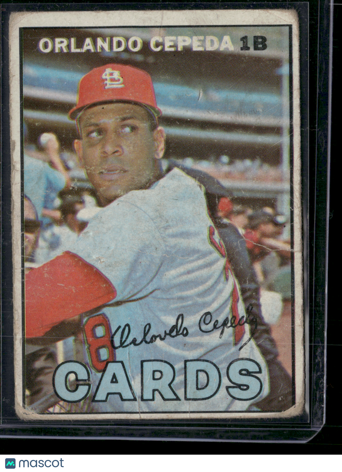 1967 Topps ORLANDO CEPEDA #20 Surface Dents Wrinkles (Good)