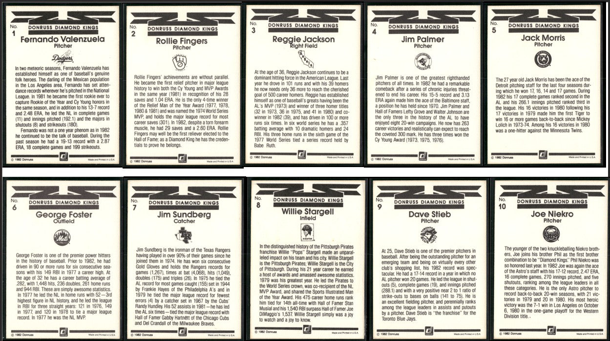1983 Donruss DIAMOND KINGS NEAR COMPLETE 25/26 Cards #14 (VG-VG/EX)