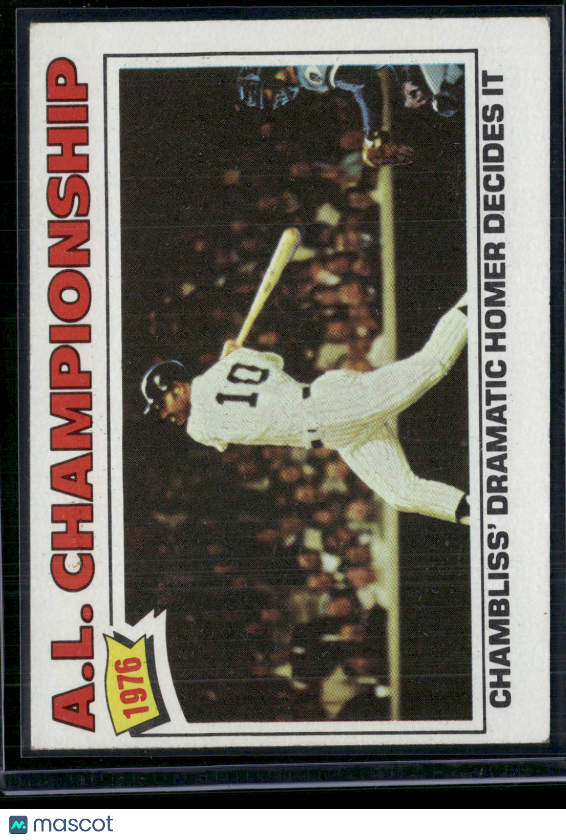 1977 Topps CHRIS CHAMBLISS #276 1976 AL Championship (EX-EX/MT)