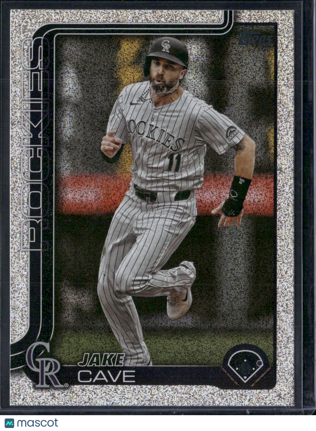 2025 Topps Series 1 JAKE CAVE #256 Rainbow Glitter