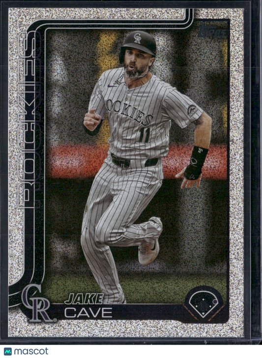 2025 Topps Series 1 JAKE CAVE #256 Rainbow Glitter