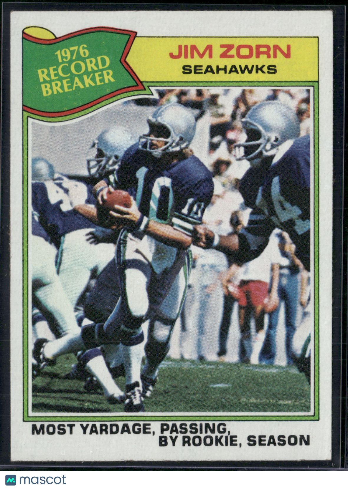 1977 Topps JIM ZORN #455 1976 Record Breaker (EX)