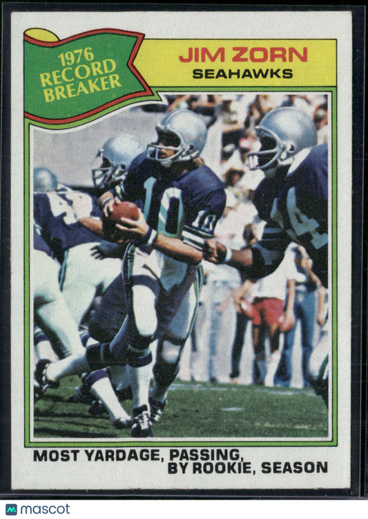 1977 Topps JIM ZORN #455 1976 Record Breaker (EX)