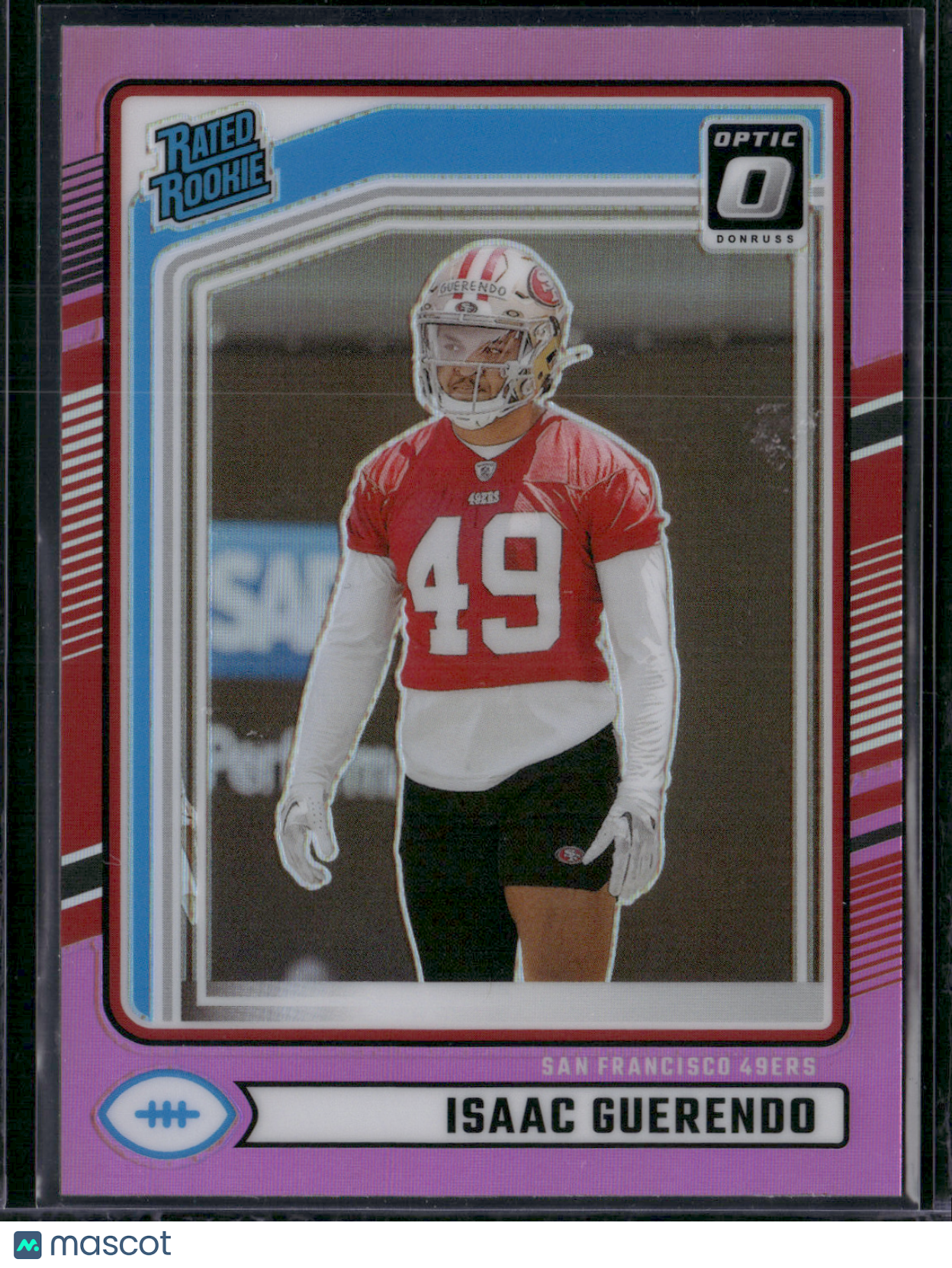 2024 Donruss Football ISAAC GUERENDO #336 Optic Preview Pink Prizm Rookie RC