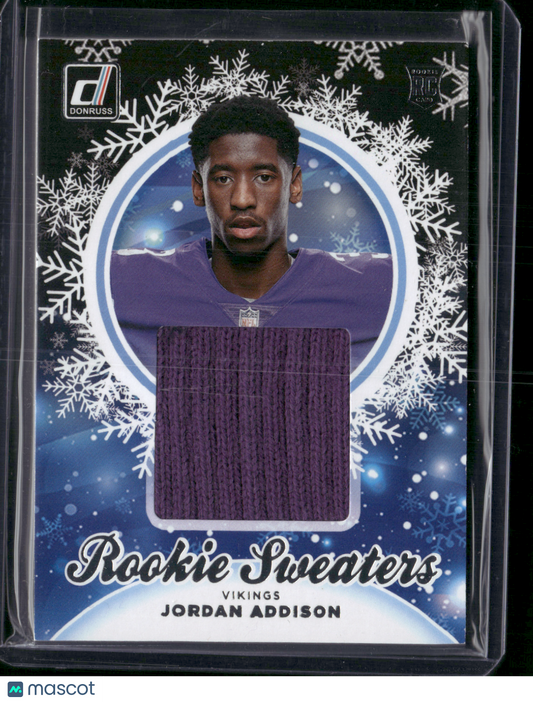 2023 Donruss JORDAN ADDISON #HS-JAD Rookie Sweaters Rookie RC