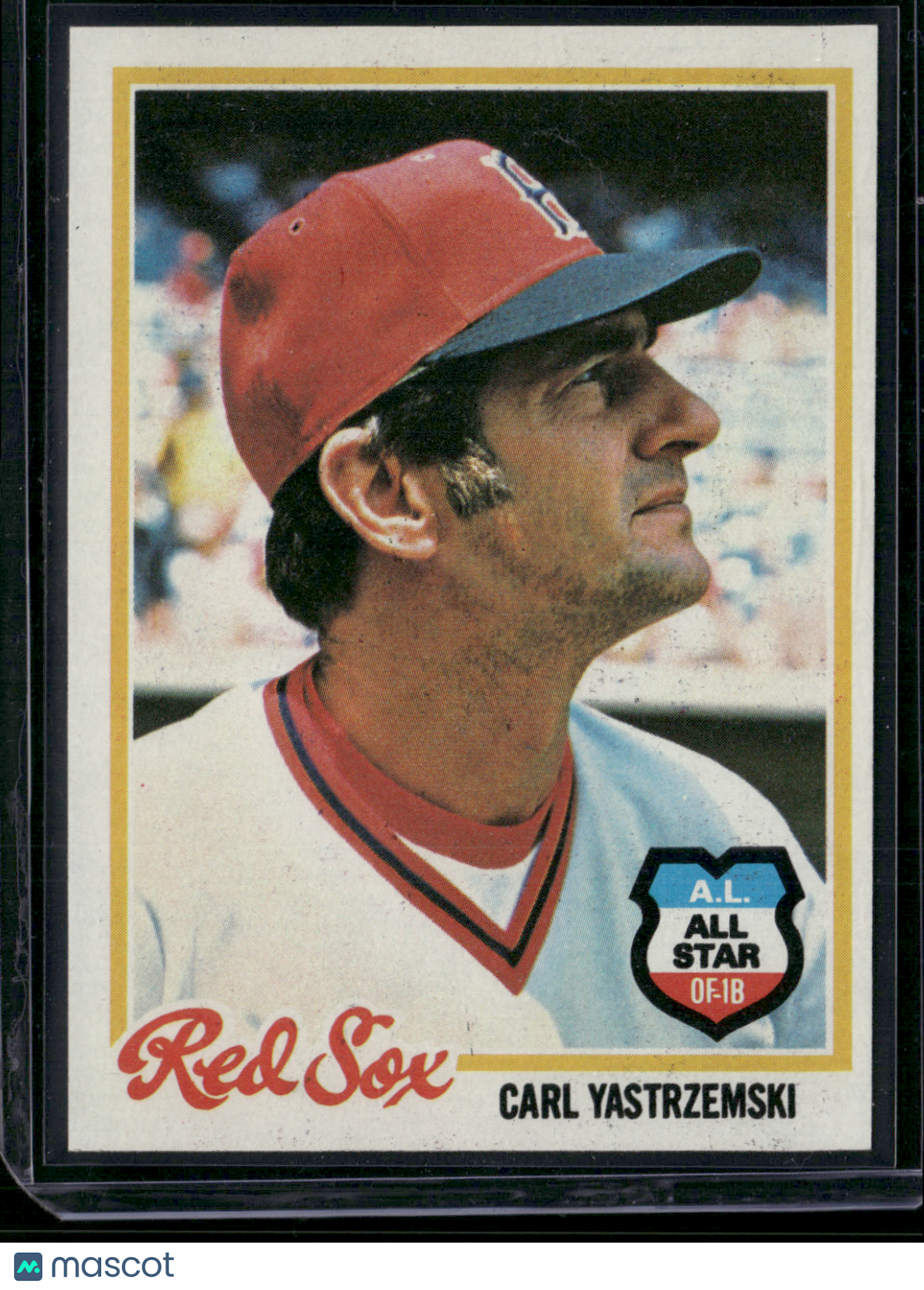 1978 Topps CARL YASTRZEMSKI #40 Print Snow (EX)
