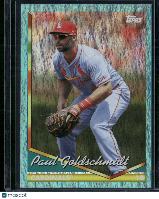 2024 Archives PAUL GOLDSCHMIDT #283 Green Sparkle Foilboard 5/75