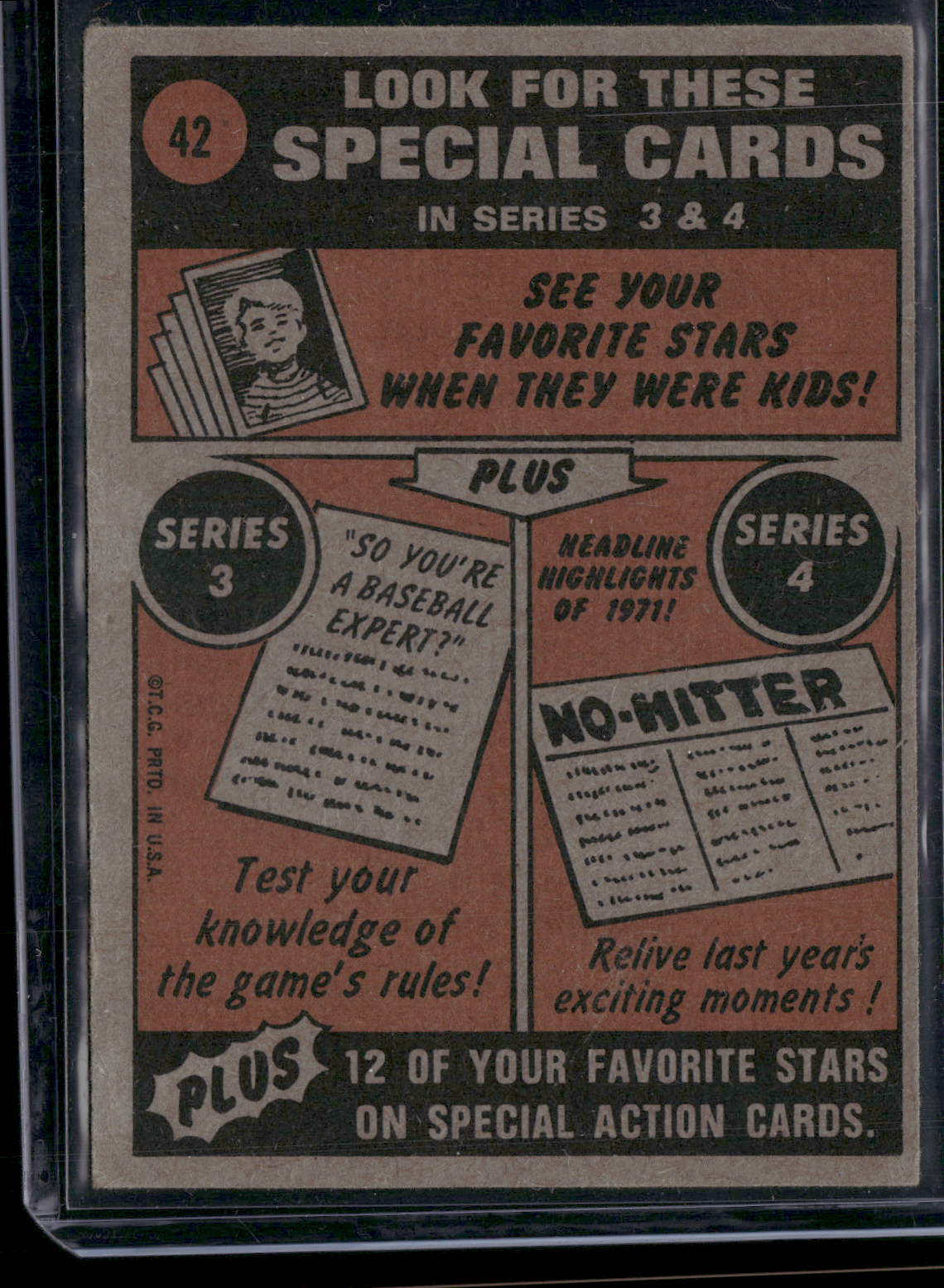 1972 Topps TOMMY DAVIS #42 IN ACTION
