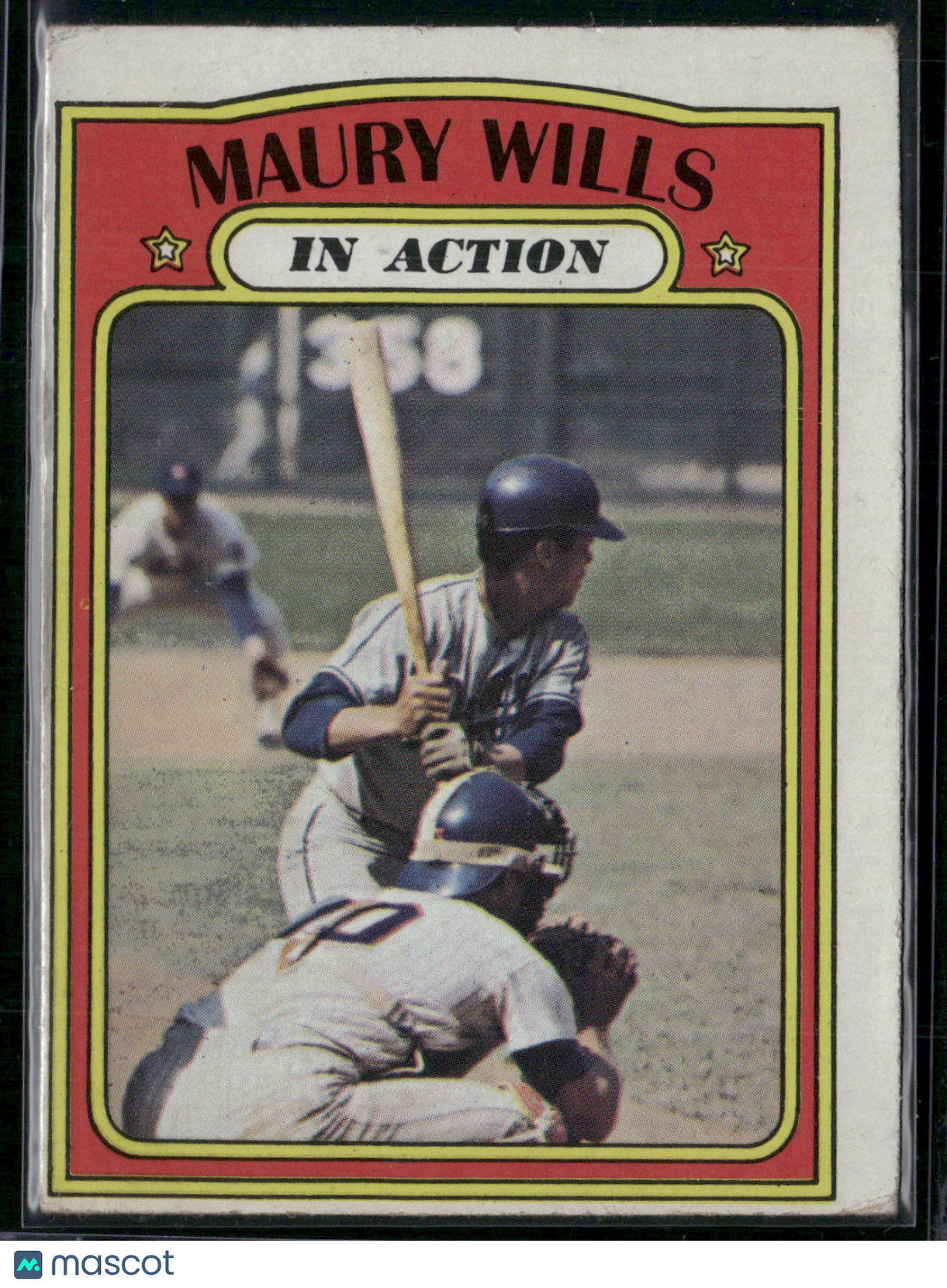 1972 Topps MAURY WILLS #438 In Action
