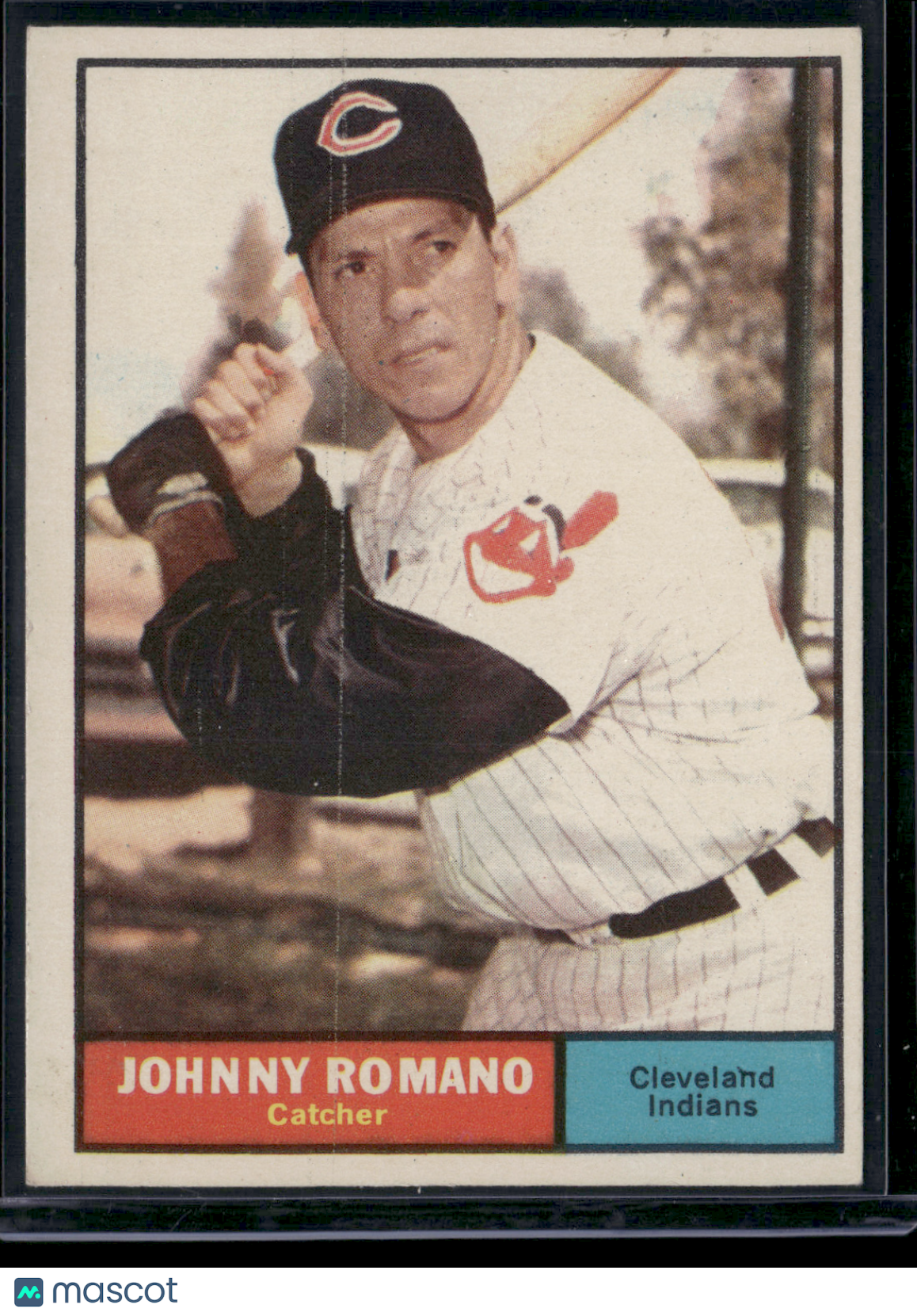 1961 Topps JOHNNY ROMANO #5 Stain Print Line (VG)