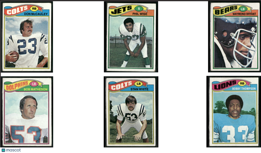 1977 Topps 6 ~ CARDLOT Don McCauley/Bobby Thompson (VG)
