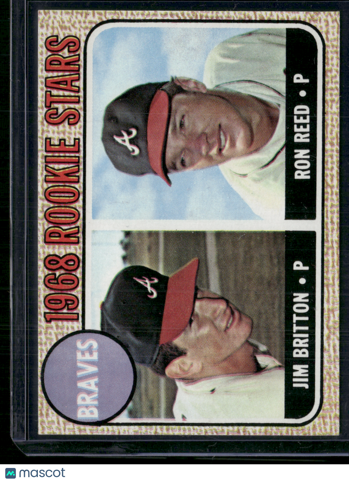 1968 Topps JIM BRITTON/RON REED #76 1968 Braves Rookie Stars (EX/MT-NM)