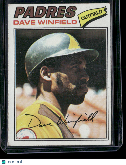 1977 Topps DAVE WINFIELD #390 Wax Stain (VG/EX)