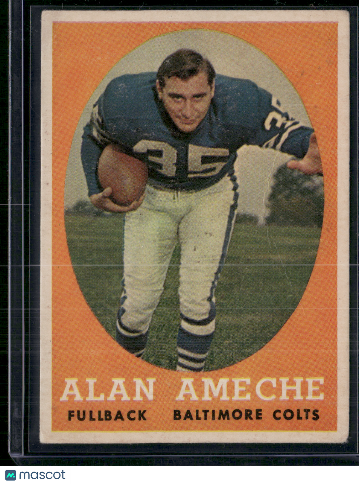 1958 Topps ALAN AMECHE #12 Crease (VG)