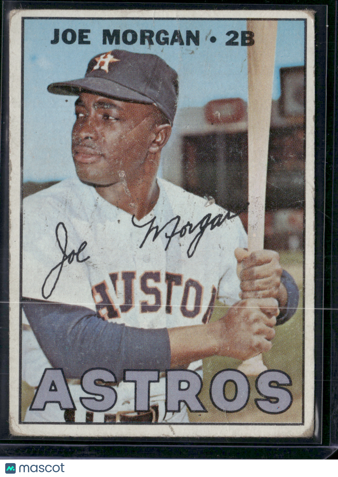 1967 Topps JOE MORGAN #337 Toning Pinhole Wrinkles (Poor)