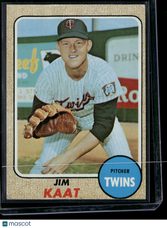 1968 Topps JIM KAAT #450 Light Wrinkle Surface Dents (Good)