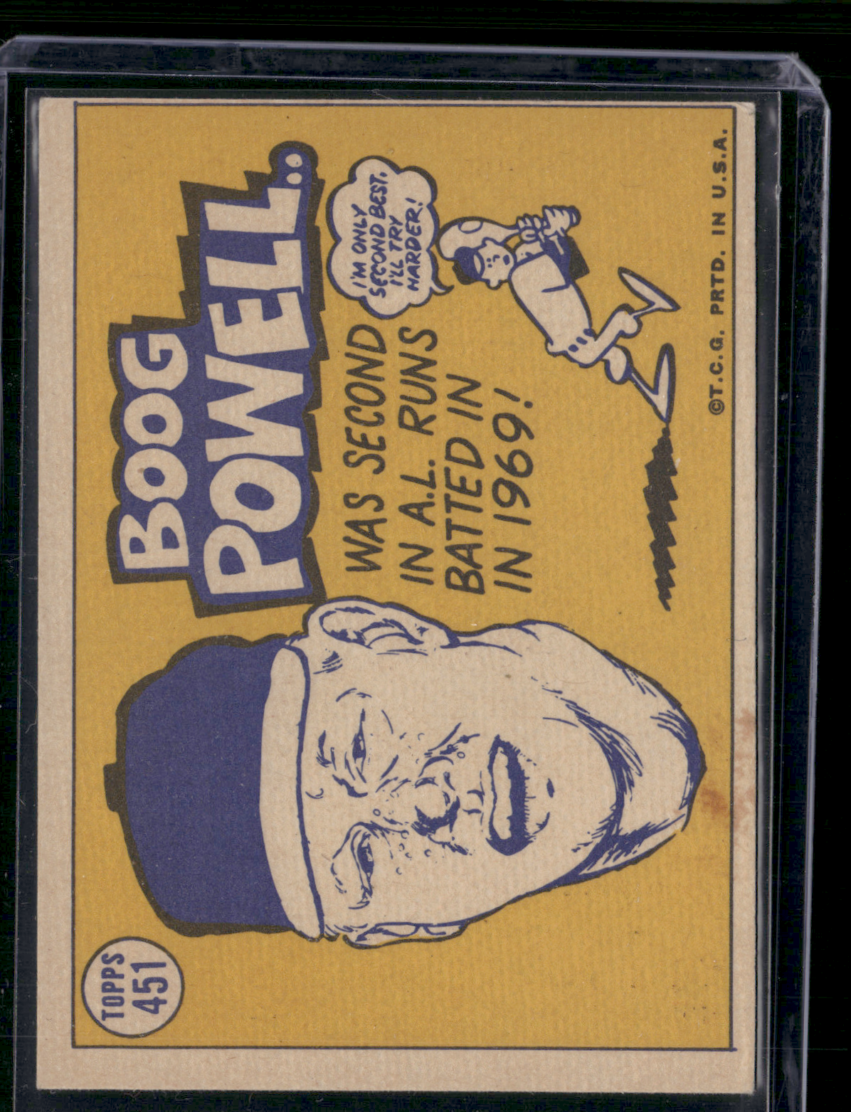 1970 Topps BOOG POWELL #451 AL All Star (VG-EX)