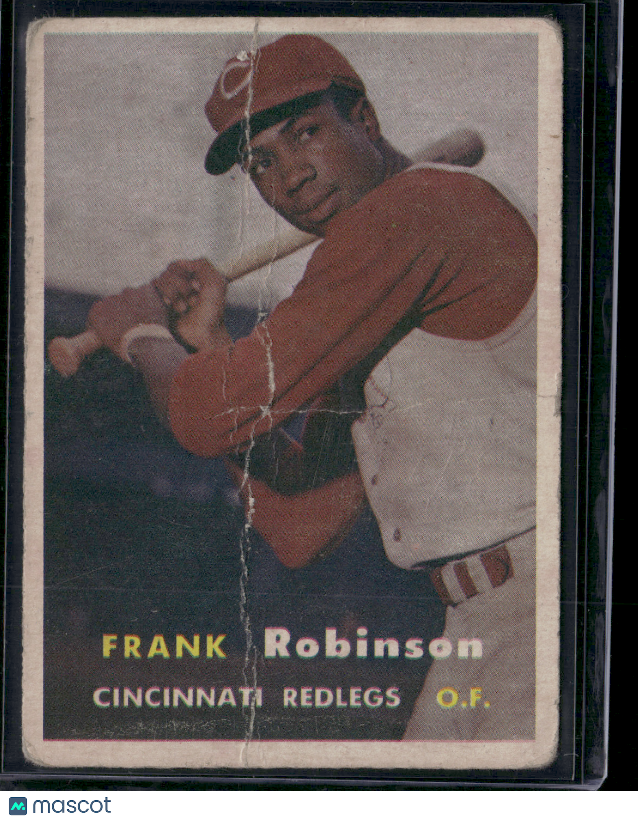 1957 Topps FRANK ROBINSON #35 Rookie RC Tear Crease (Poor)