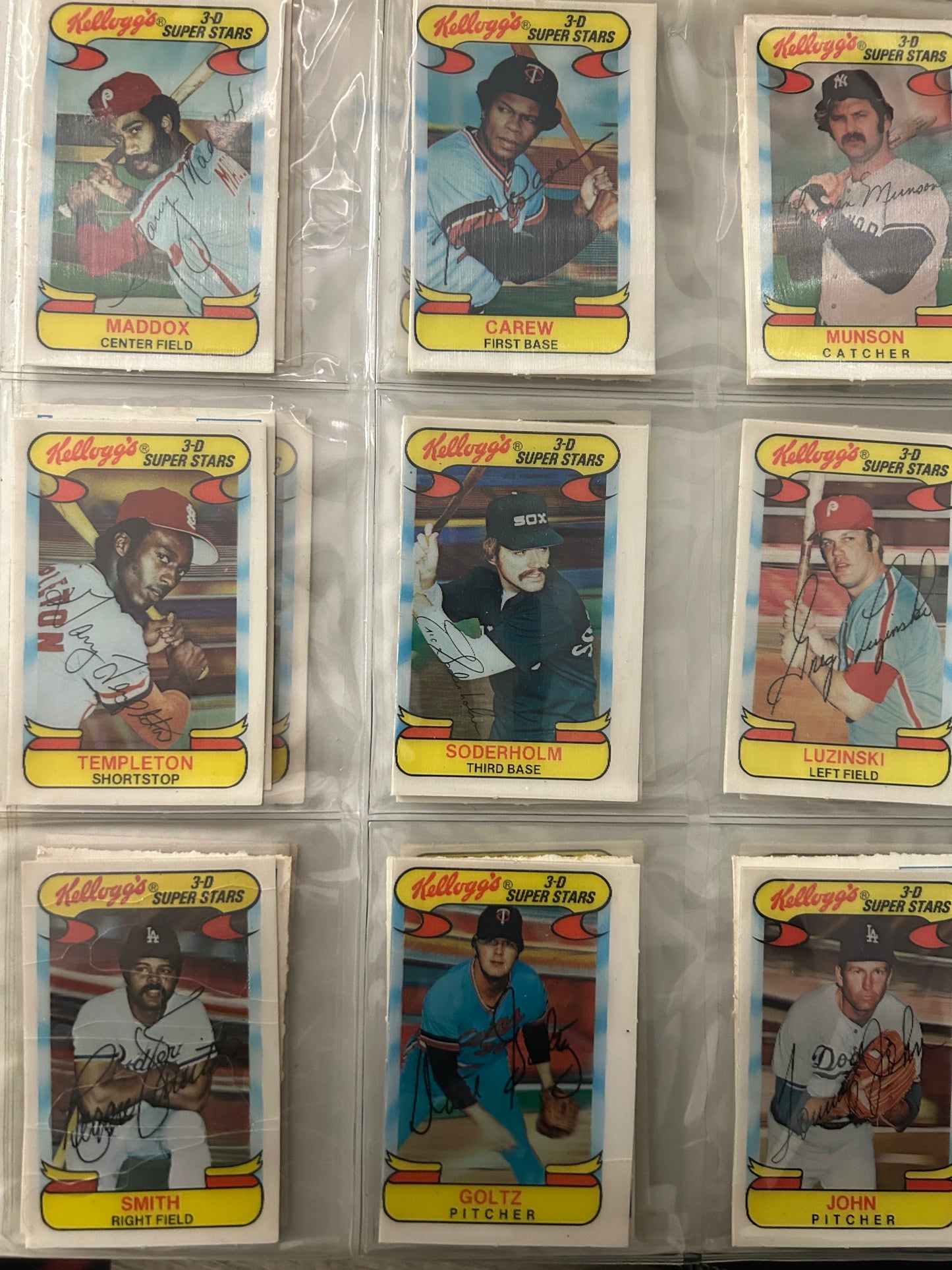 1978 3D Super Stars COMPLETE SET 57/57 Cards (VG-VG/EX)