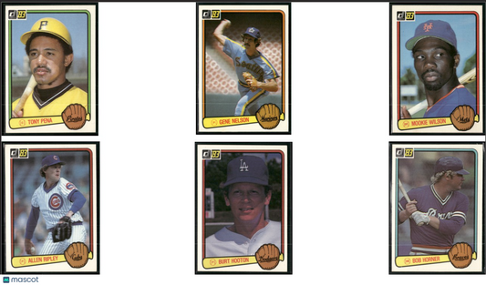 1983 Donruss 6 - CARDLOT Tony Pena/Bob Horner (NM)