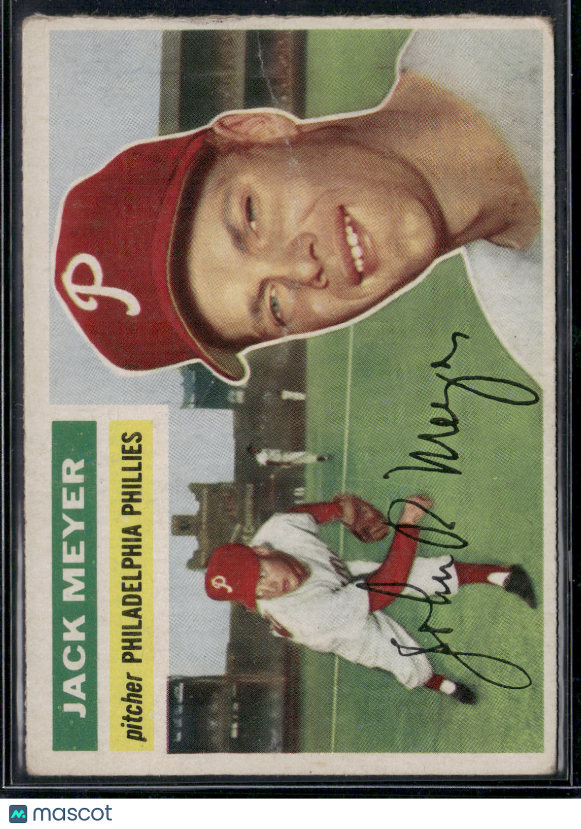 1956 Topps JACK MEYER #269 Wrinkle