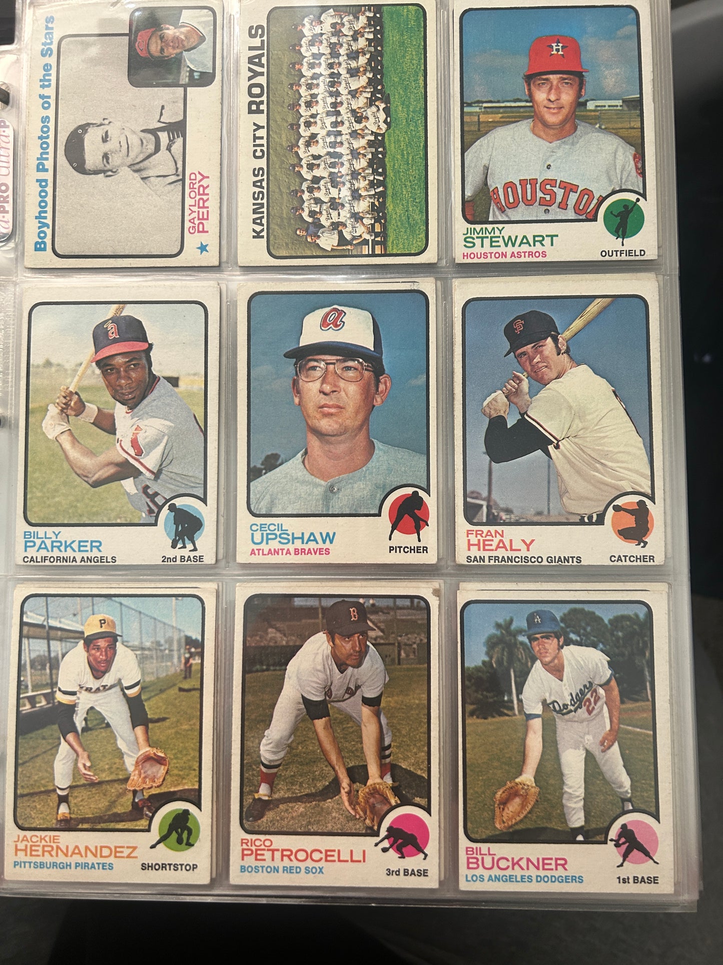 1973 Topps Baseball Incomplete Set (329 Cards) with Binder