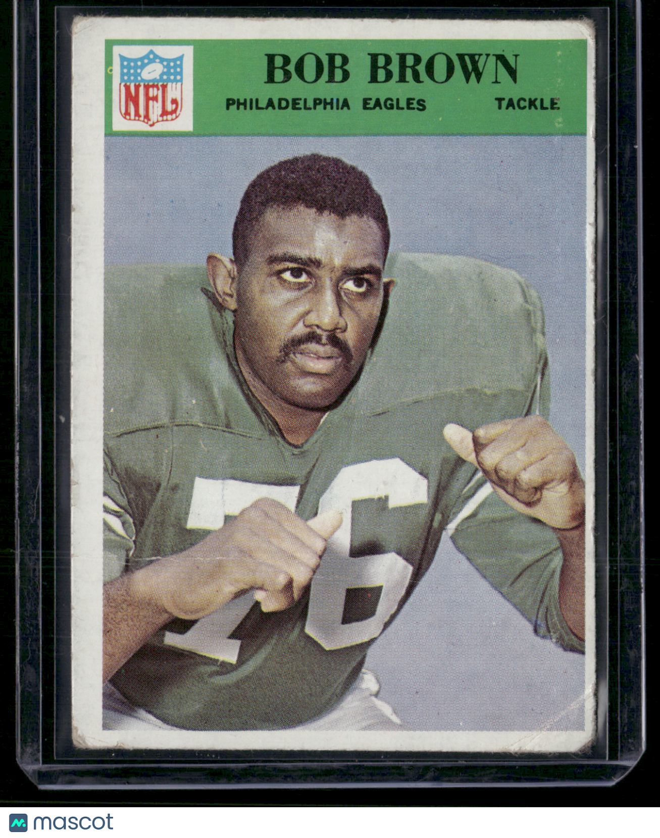 1966 Philadelphia BOB BROWN #134 Crease (Good)