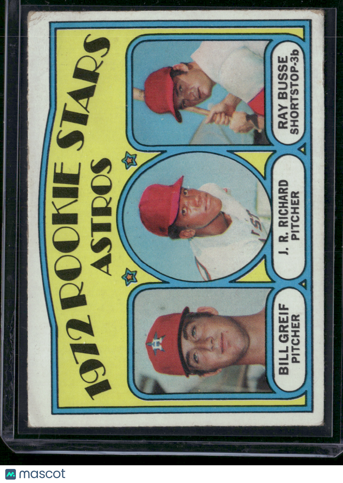 1972 Topps J.R. RICHARD/BILL GREIF/RAY BUSSE #101 1972 Astros Rookie Stars (VG)