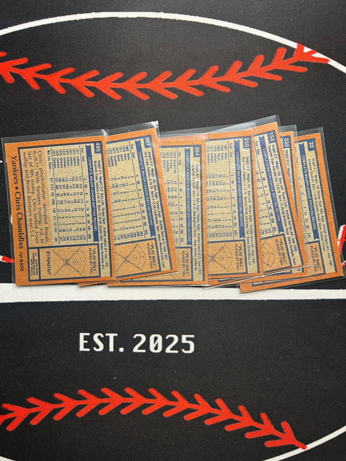 1978 Topps - 7 CARDLOT (VG-VG/EX)