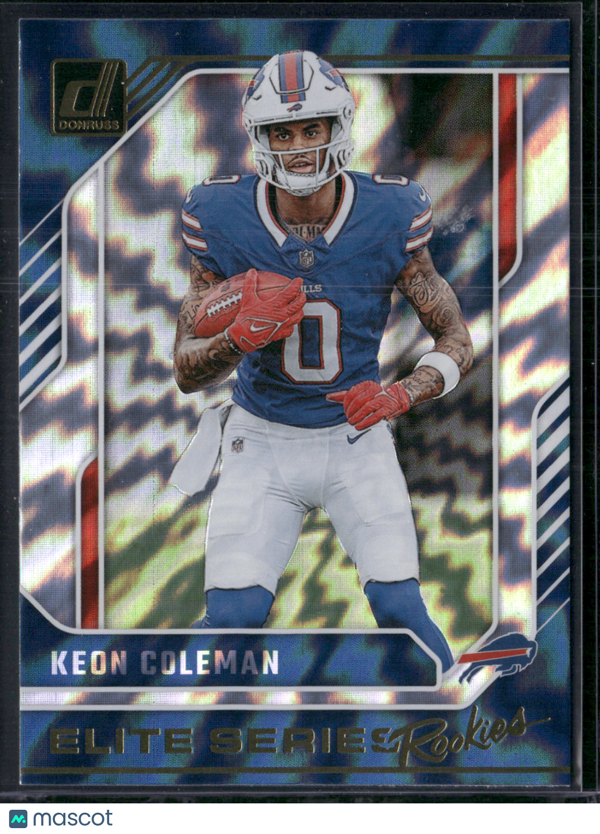 2024 Donruss Football KEON COLEMAN #16 Elite Series Rookies Wave Holofoil Rookie