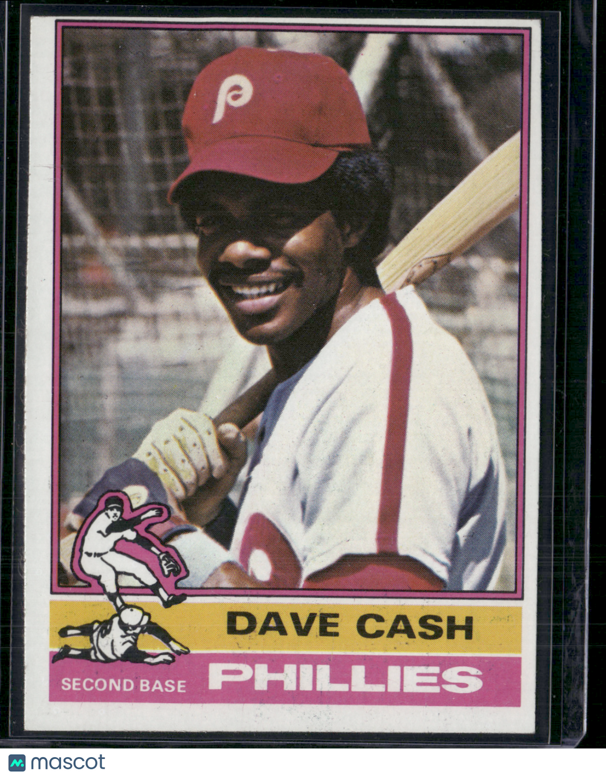 1976 Topps DAVE CASH #295 Light Print Snow (EX-EX/MT)