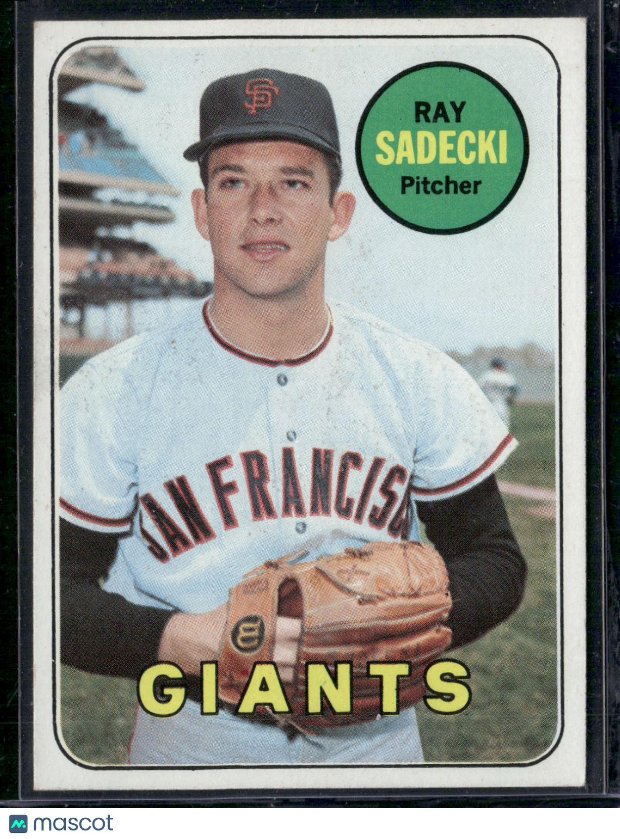 1969 Topps RAY SADECKI #125 Staining on Front (VG)