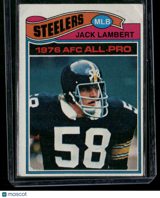 1977 Topps JACK LAMBERT #480 surface Dents Corner Creases (Good)