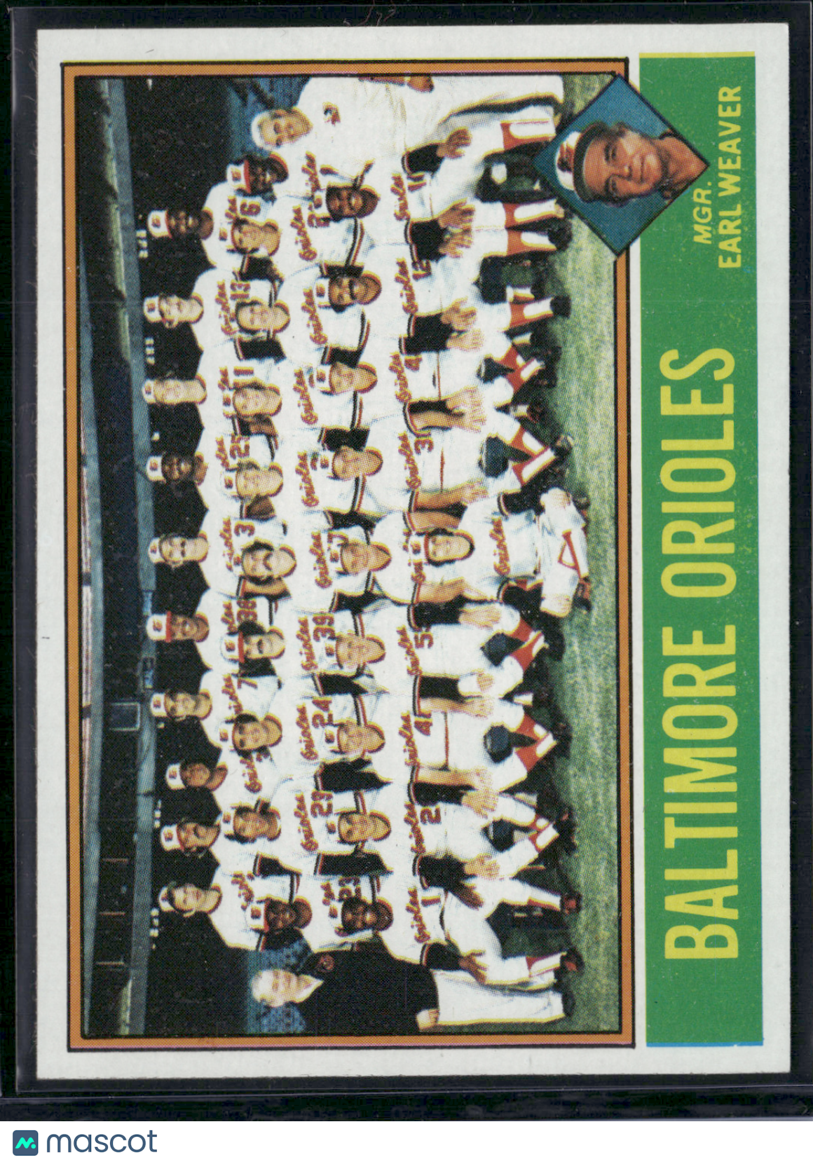 1976 Topps BALTIMORE ORIOLES #73 (EX-EX/MT)