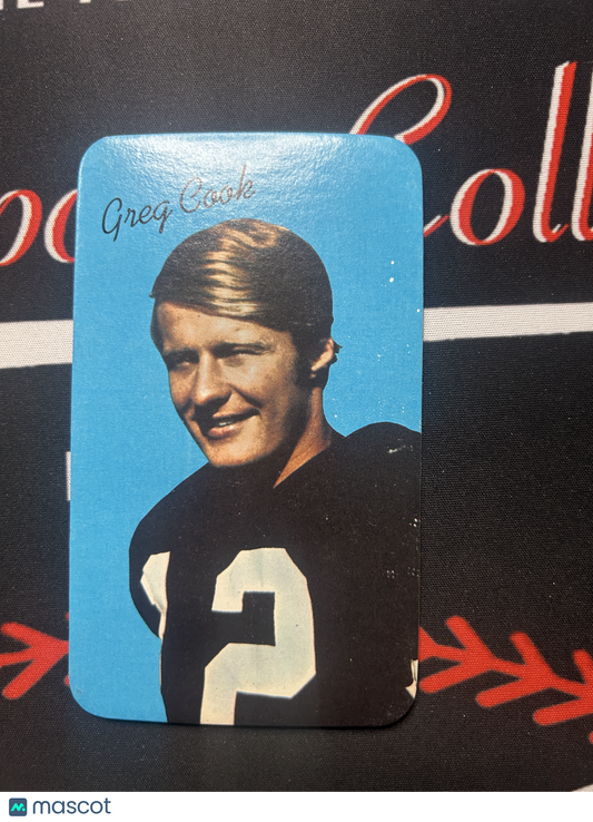 1970 Supers GREG COOK #10 Light Wrinkle on Back (VG)