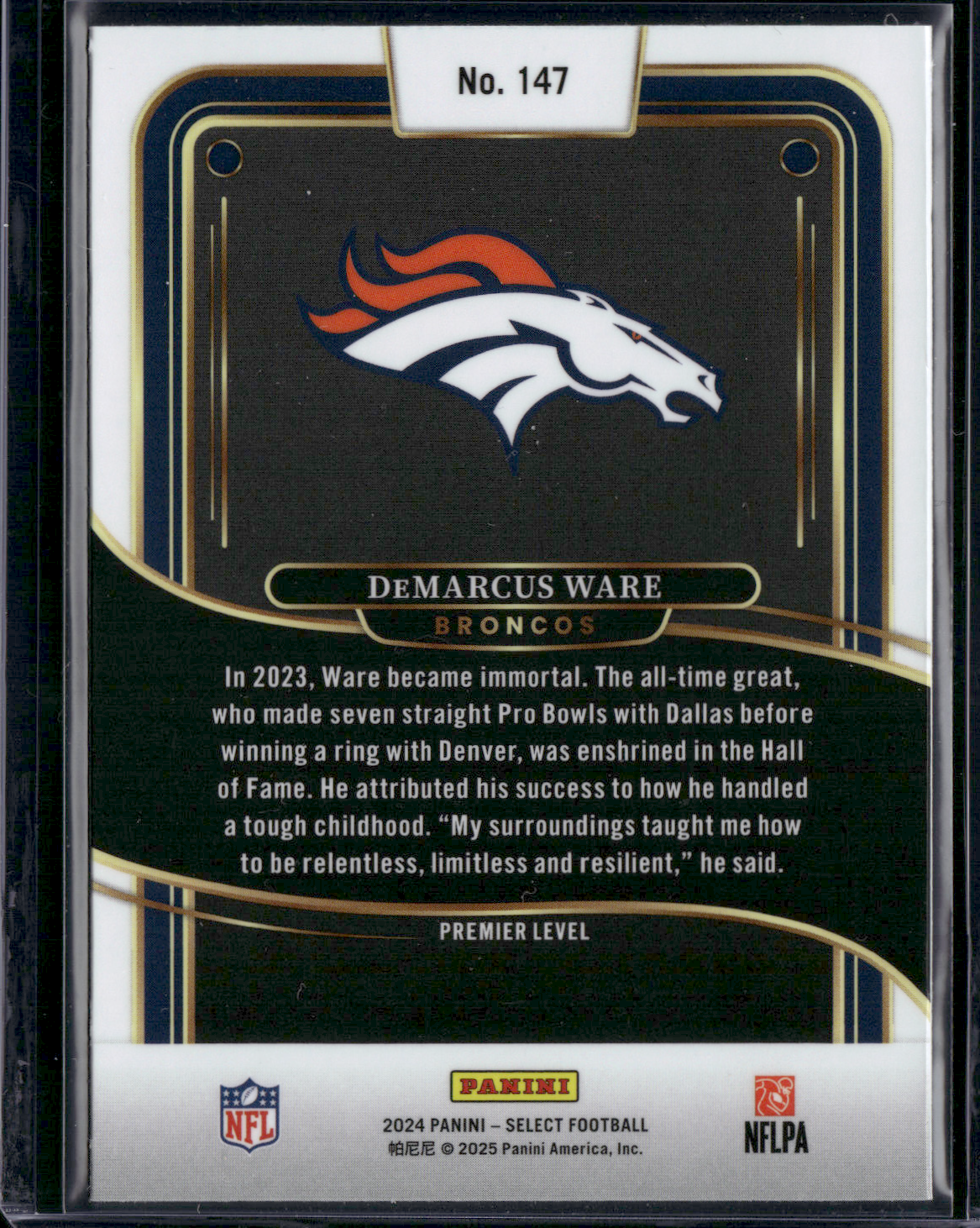 2024 Panini Select DEMARCUS WARE #147 Premier Level