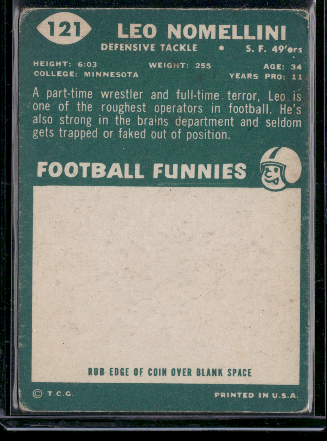 1960 Topps LEO NOMELLINI #121