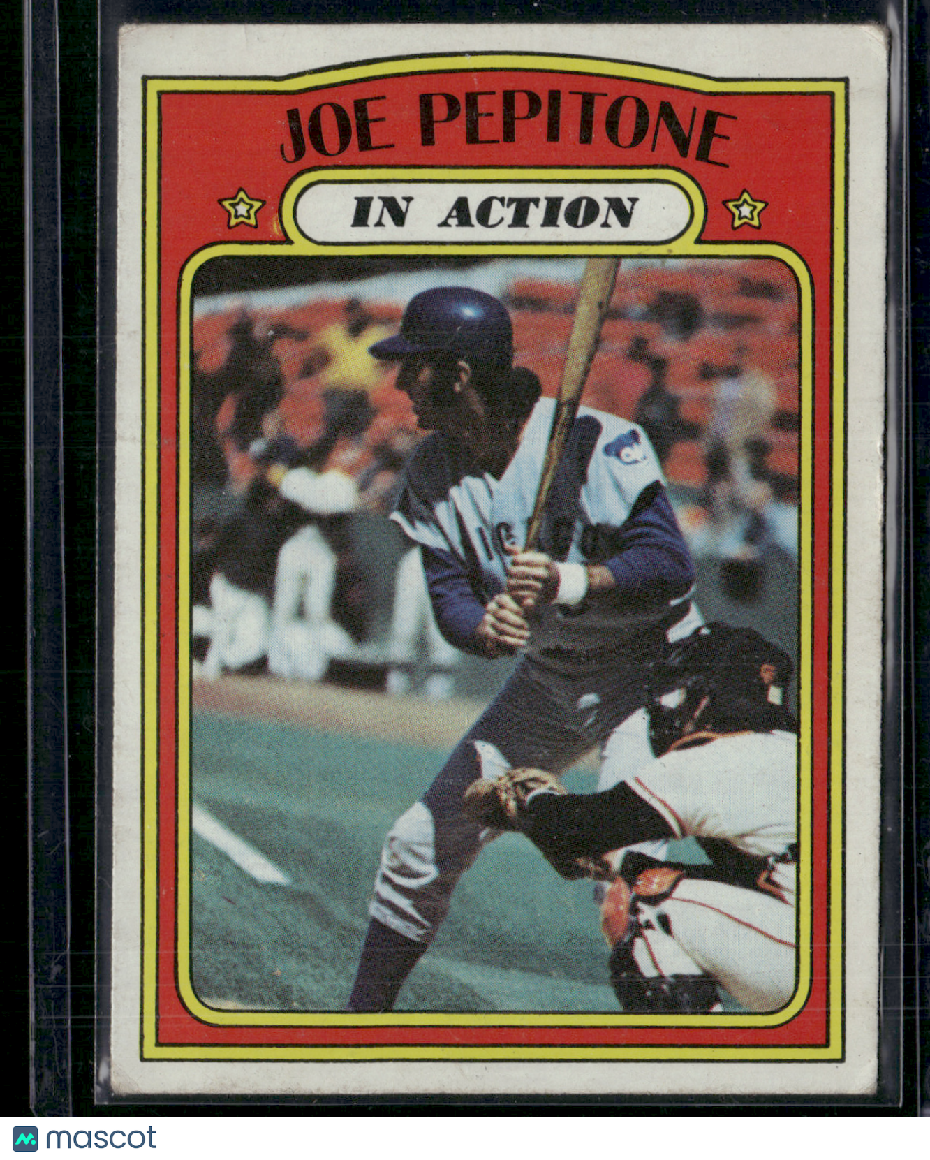 1972 Topps JOE PEPITONE #304 IN ACTION