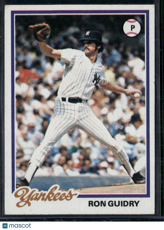 1978 Topps RON GUIDRY #135 Grain Raise (EX)