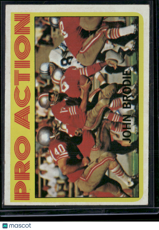 1972 Topps JOHN BRODIE #124 Pro Action (VG/EX-EX)