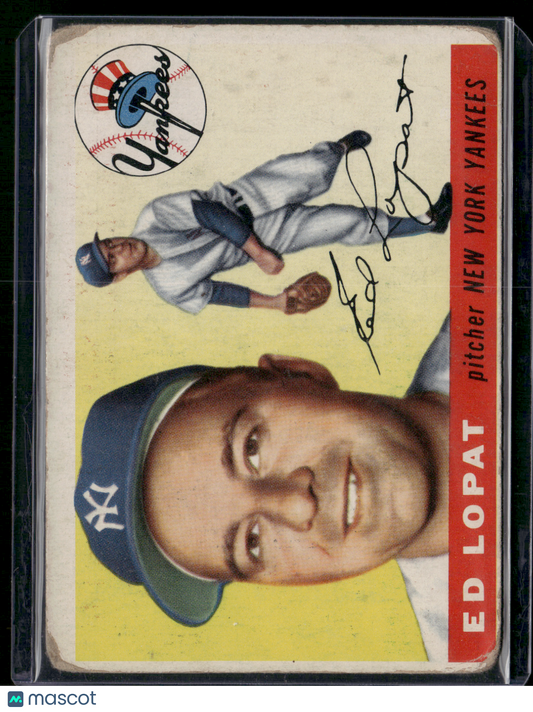 1954 Topps ED LOPAT #109 Corners Light Paper Loss (Fair-Good)
