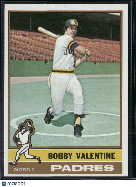1976 Topps BOBBY VALENTINE #366 Light Print Snow (EX-EX/MT)