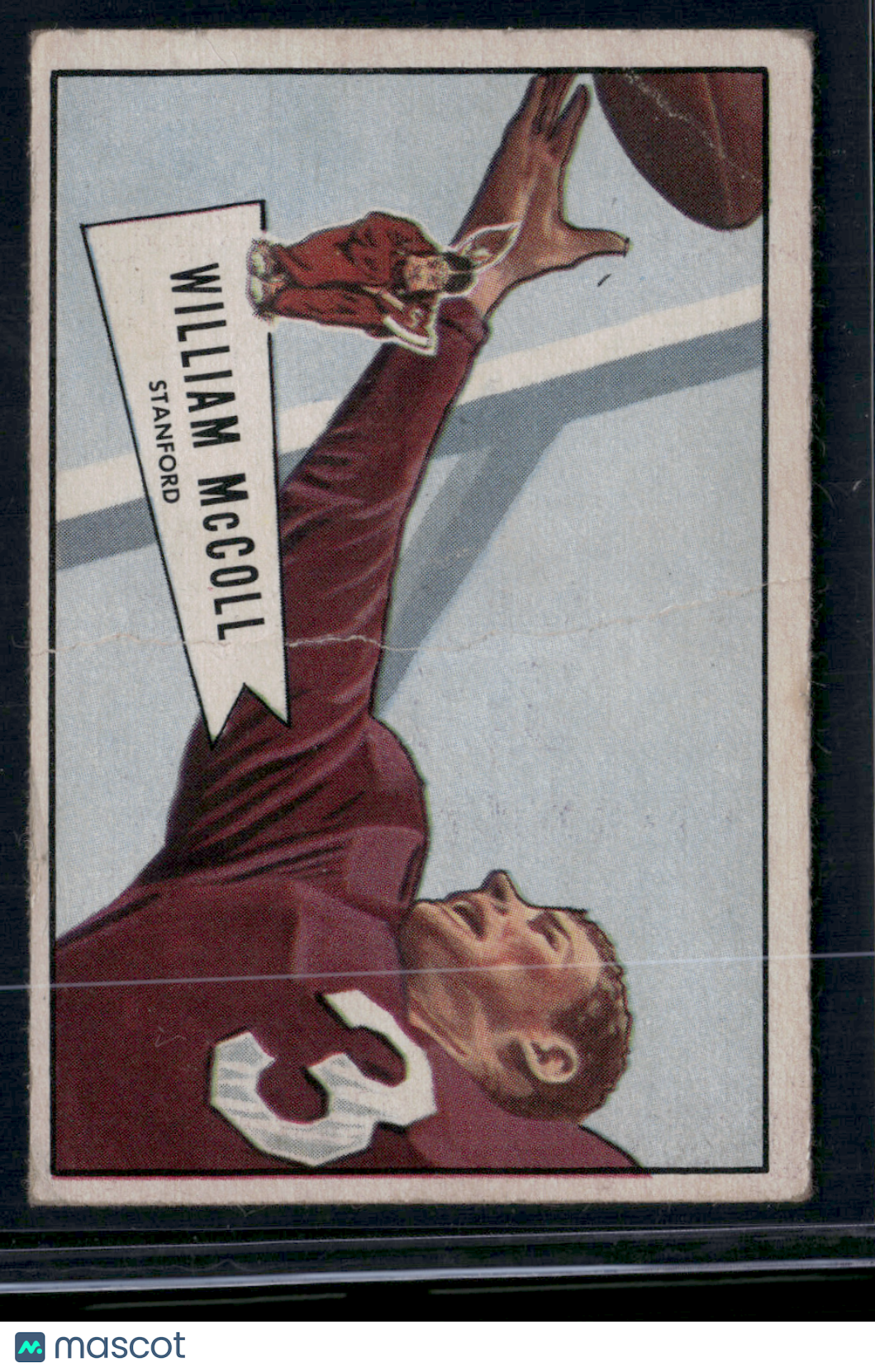 1952 Bowman WILLIAM MCCOLL #60 Wrinkles Crease (Good)