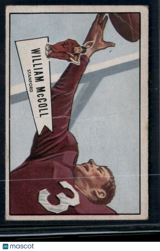 1952 Bowman WILLIAM MCCOLL #60 Wrinkles Crease (Good)