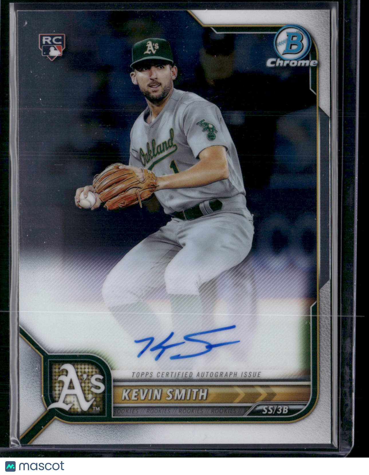 2022 Bowman KEVIN SMITH #CRA-KS Auto Chrome Rookie Card RC