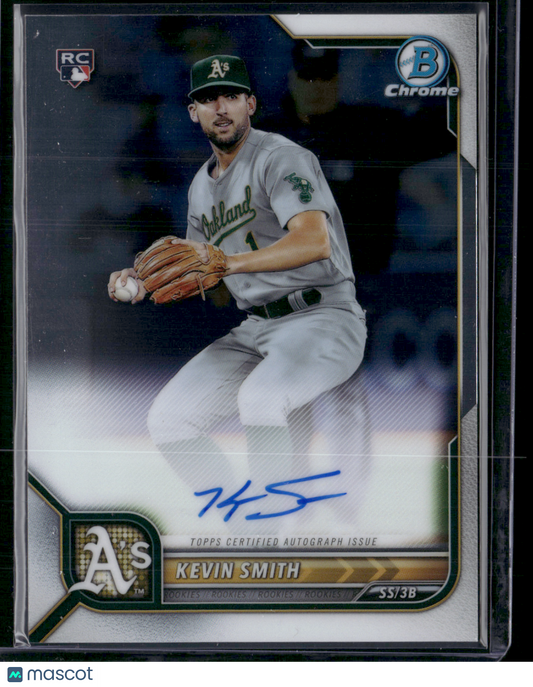 2022 Bowman KEVIN SMITH #CRA-KS Auto Chrome Rookie Card RC