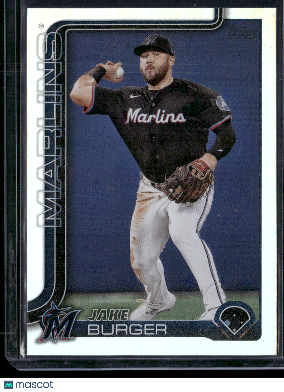 2025 Topps Series 1 JAKE BURGER #330 Rainbow Foil