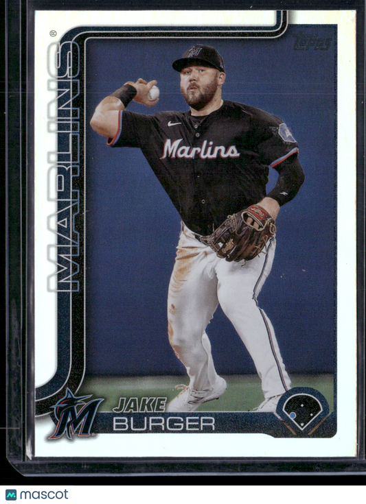 2025 Topps Series 1 JAKE BURGER #330 Rainbow Foil