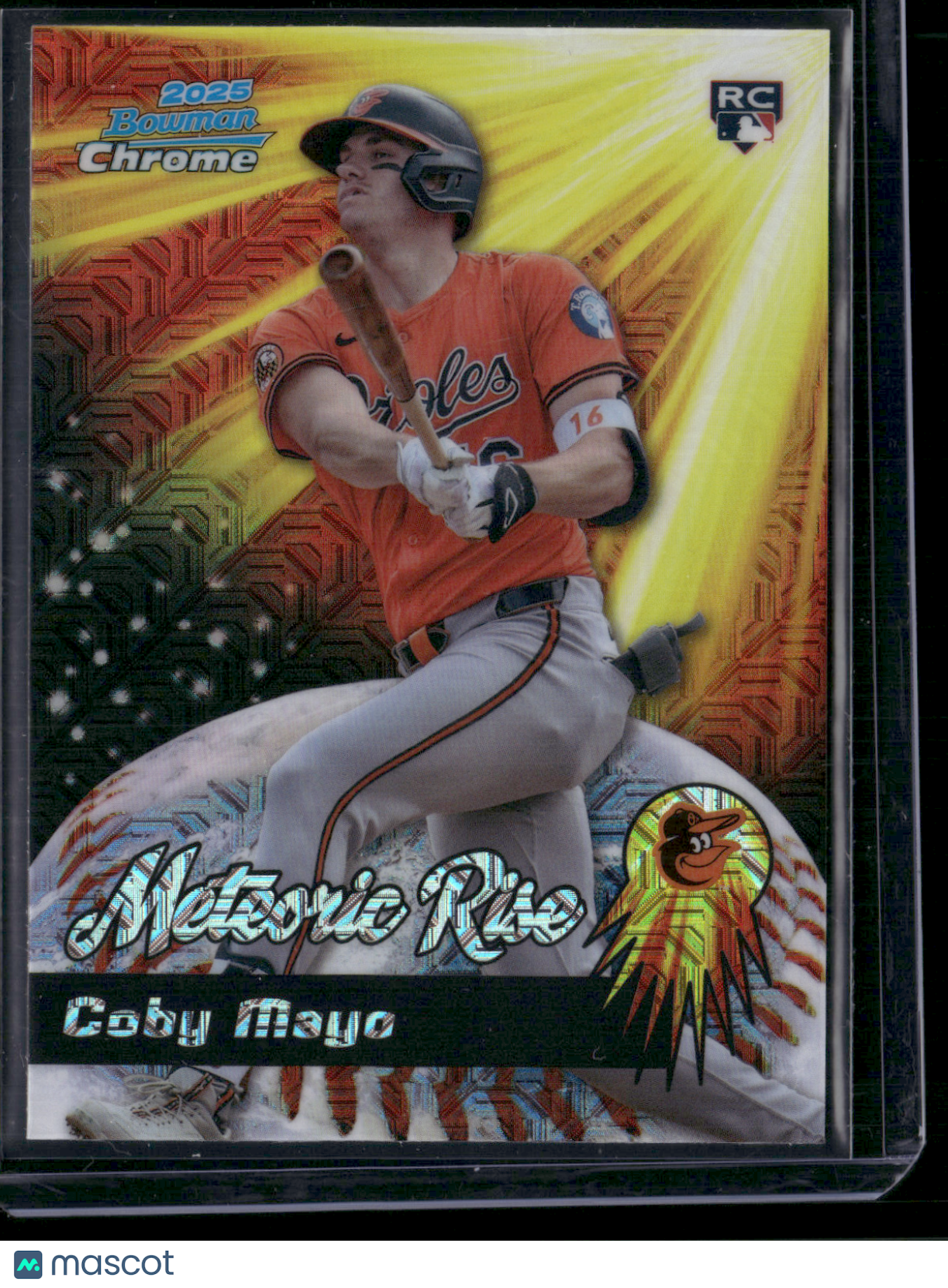 2025 Bowman Chrome COBY MAYO #MR-22 Meteoric Rise Mega Rookie Card RC